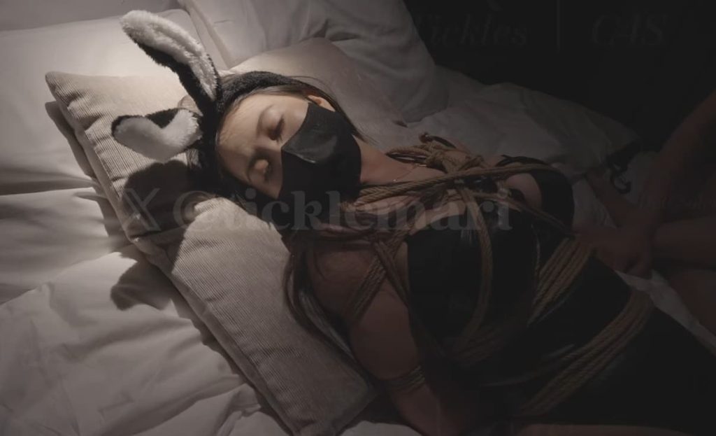 Bunny Mari’s Tickle Session: Tied Up & Turned Into a Tickle Toy