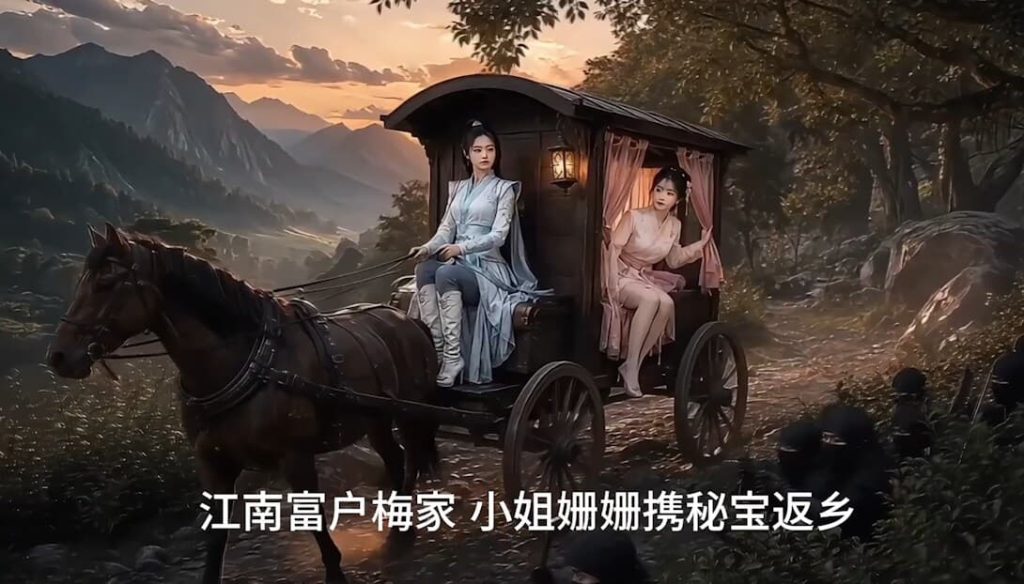 【Jim·AI·古装剧情】珊·胡·劫-第一话； 狭路相逢、粉裙小姐陷落、女匪首大刑审问